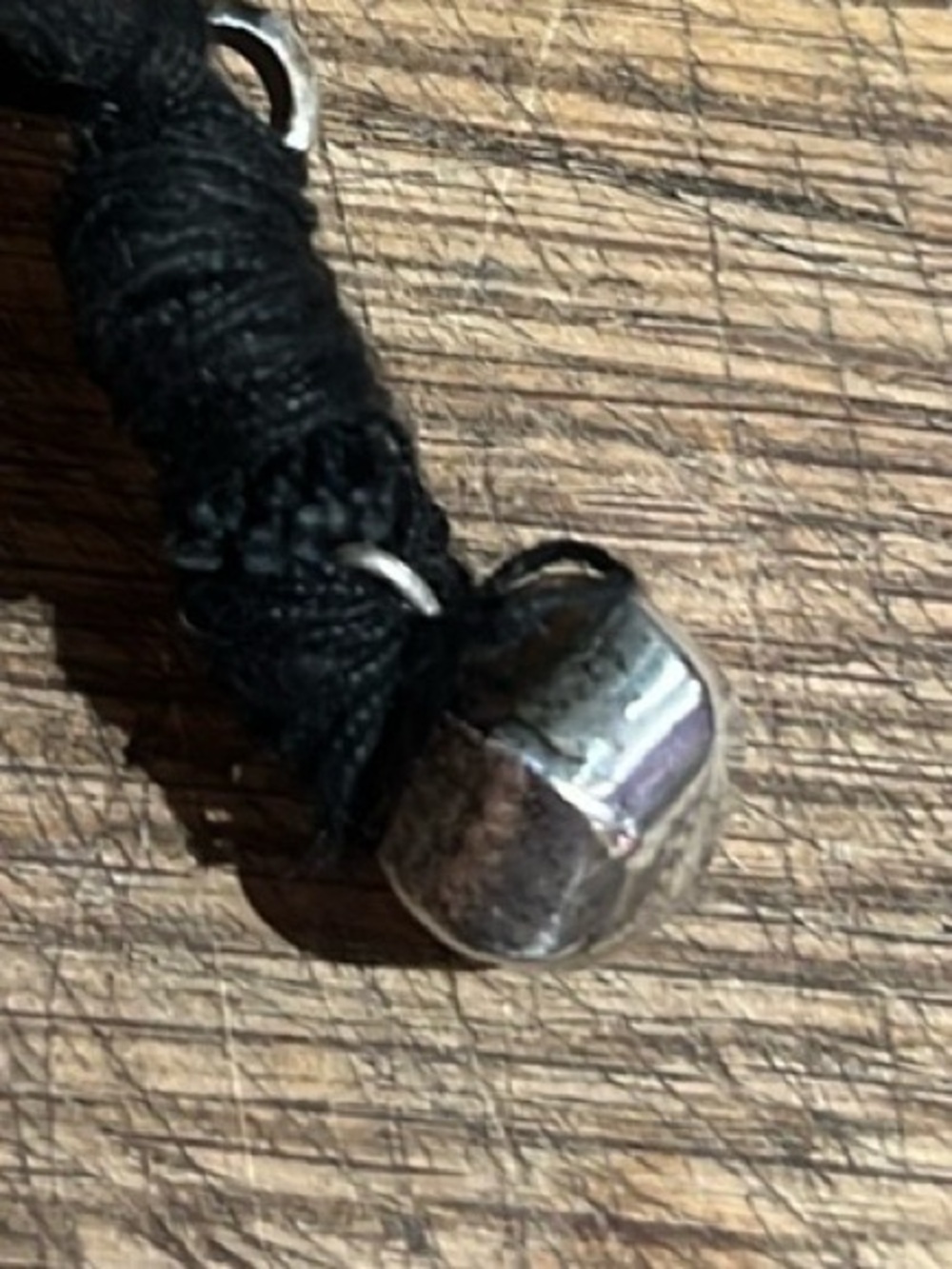 BUTTON breaking…Jaipur India silver braclet-sz large-8" - Picture 6 of 7